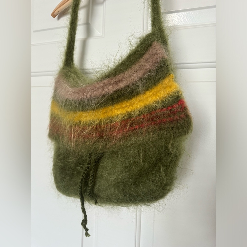 Vintage Hand-knit Sweater Bag / Purse